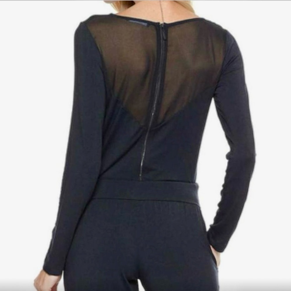 Tart Collections Mesh Rowan Jumper-Black Size Large